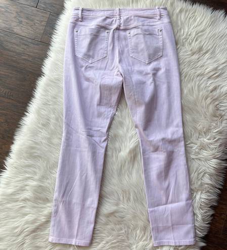 J.Jill Authentic Fit Slim Ankle Lavender Jeans