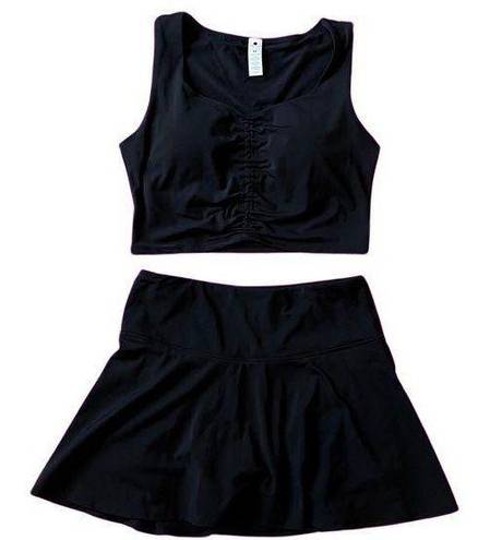 Yogalicious Airlux Princess Black Skort Set Medium