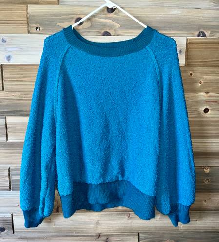 Umgee Blue Chunky Knit Sweater