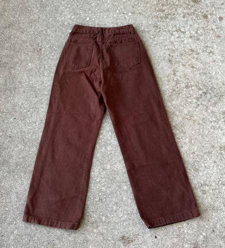 ZARA Brown Wide Leg Pants 