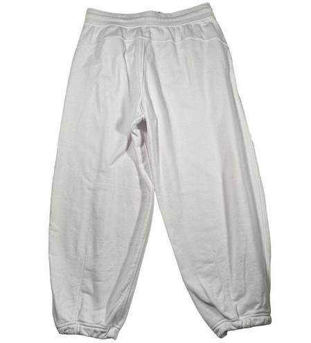 Lululemon  Women's 14 White Relaxed Fit Ultra High Rise French Terry Joggers