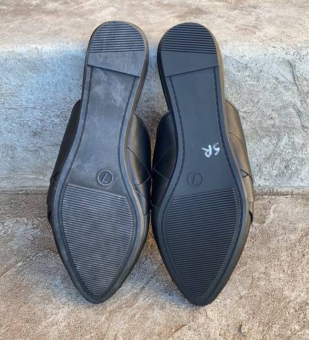 Big Buddha Black Weave Mules