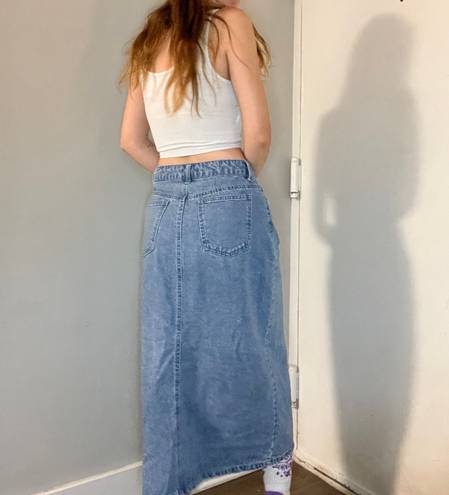 Forever 21 Denim Maxi Skirt