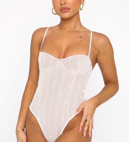 White Fox Boutique White fox “keep wishing mesh bodysuit.”