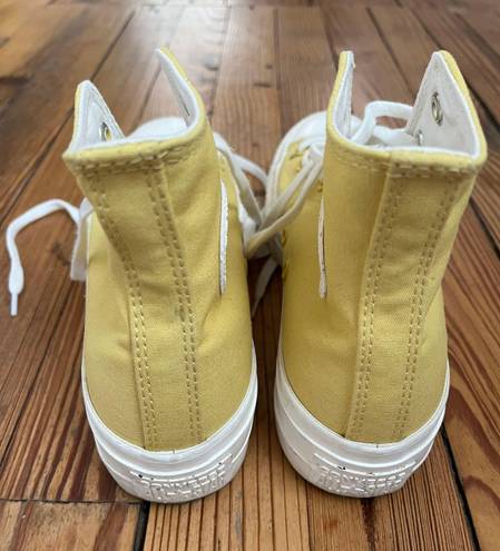 Converse Yellow Platform High top