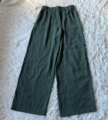 A New Day  Women's High-Rise Wide Leg Fluid Pants grassy Glen size 2