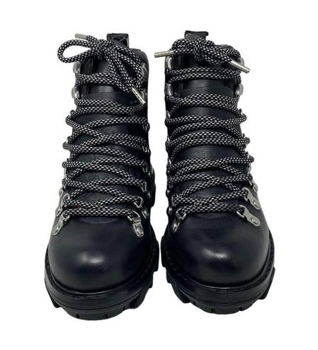 Rag and Bone NEW  Shiloh Hiker Leather Lace Up Ankle Boot Black Size 7