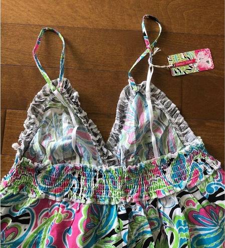 Mud Pie NWT  wild Paisley nightie size small