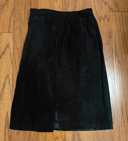 Atlantic Beach Vintage  genuine black suede skirt. Size M.