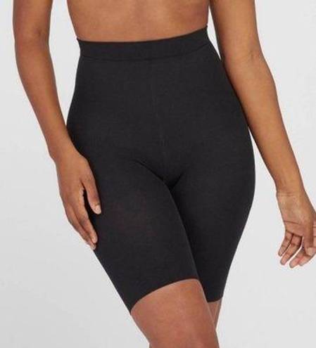 Spanx Assets By  Mid Thigh Shaper Black