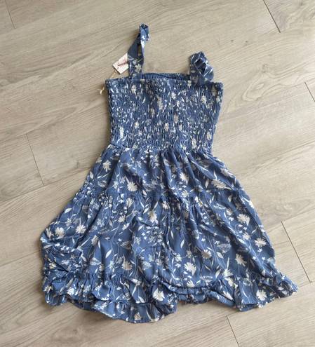 Jessica Simpson Blue and White Tiered Summer Dress