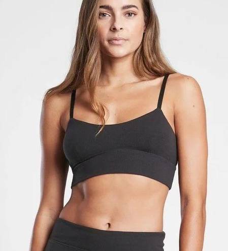 Athleta Black Well Rested Modal Sleep Ribbed Bralette