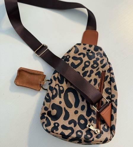 Leopard print Crossbody Sling Bag