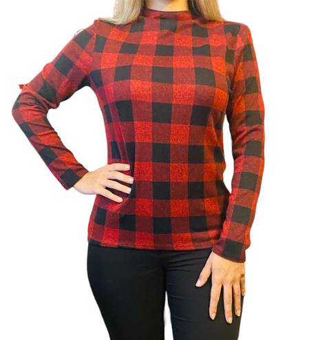 BeachLunchLounge collection red plaid long sleeve shirt