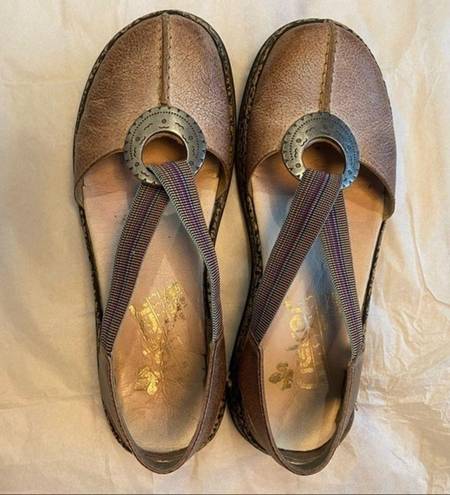 Daisy Rieker Antistress  Medallion Beige Flat Sandals US 6