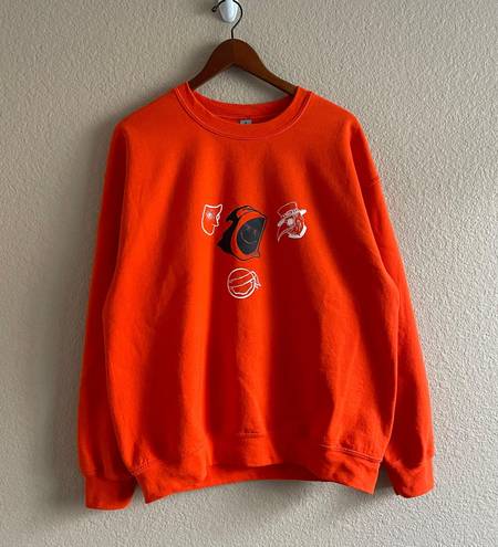 Gildan Orange ‘I’m Fine’ Crewneck