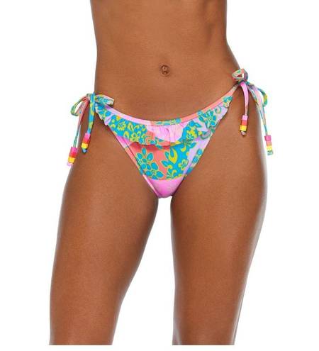 No Bo Nwt  Patchwork Daisy Hanky Swimwear bikini set top medium bottom Large pool