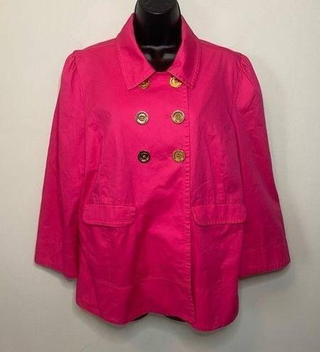 Juicy Couture  Pink Fuchsia Trench Coat Size XL