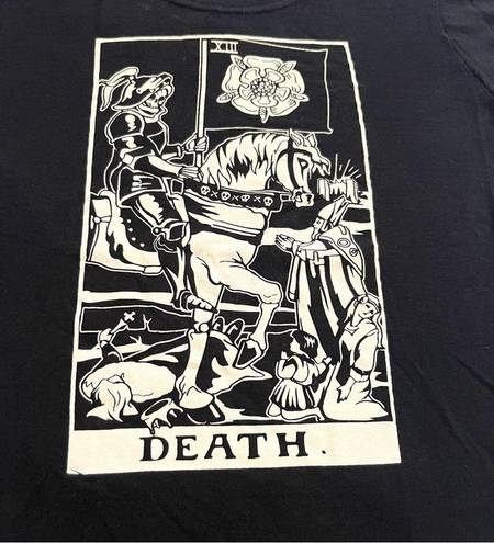 Tultex The Death Tarot Card Psychic Occult Metaphysical T-Shirt Size Large