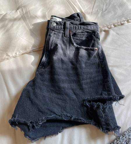 Abercrombie & Fitch Curve Love High Rise Dad Short high rise black size 6