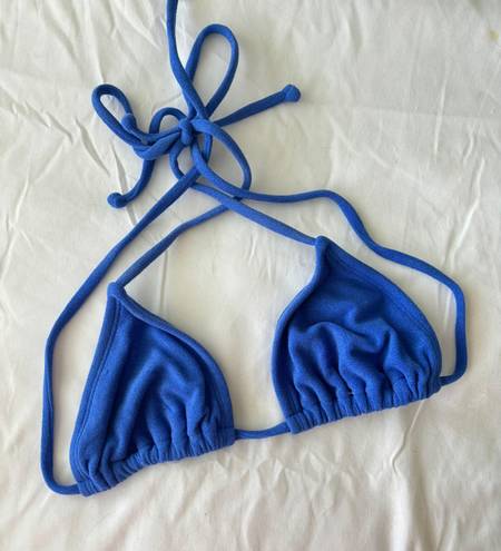 Blue Terry Triangle Bikini Size XS