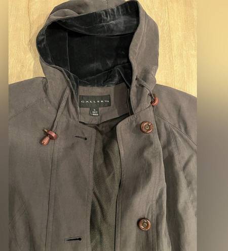 Gallery Perfect 90s Vintage dark gray short trench coat
