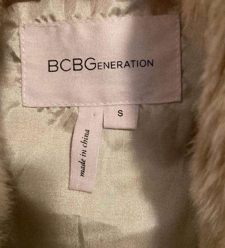 BCBGeneration  faux fur vest size small