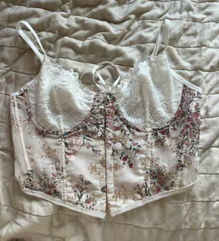 Corset Floral Top Multi Size L