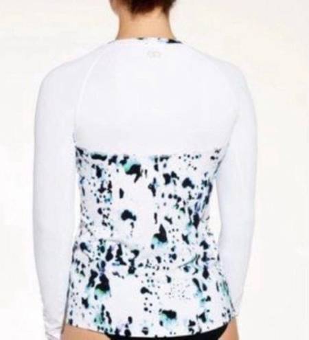 Calia by Carrie  Underwood White Pattern Long Sleeve Rashguard Sz.S