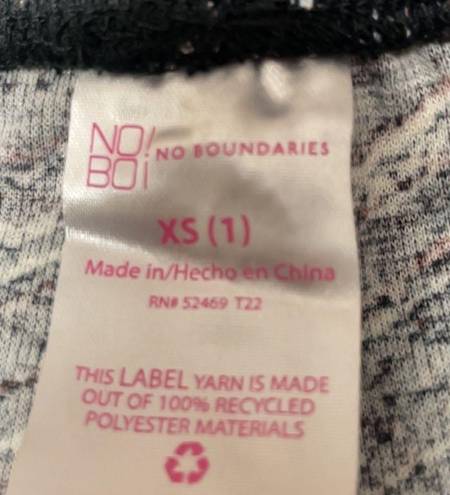 No Bo Nwt   Junior's Print Flared Pants black soot size xsmall(1) bell bottoms