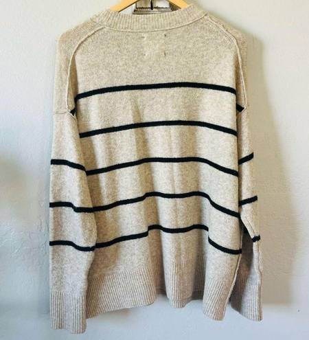 Aerie  Unreal striped drop shoulder sweater size S oversized NWOT