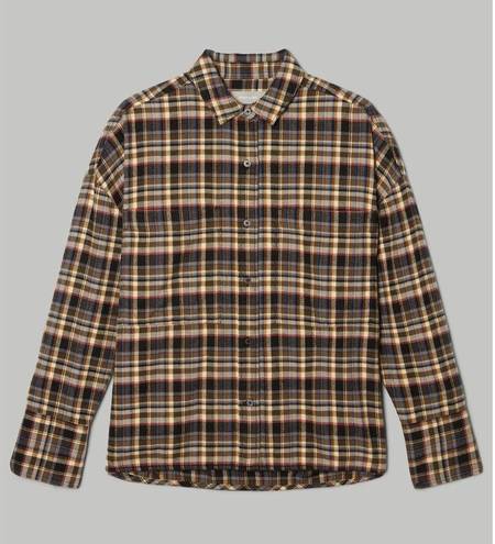 Everlane  the Boxy Flannel Shirt in Plaid S NWT