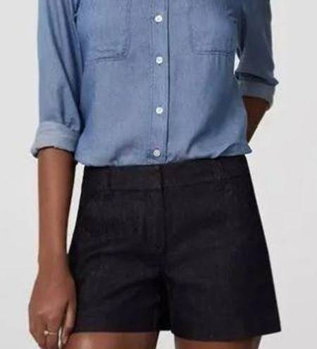 The Loft  Denim Riviera Shorts With 4 Inch Inseam Cotton Mid-rise