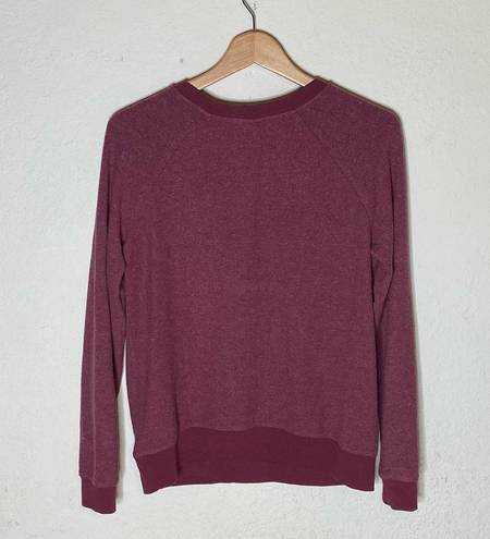 Grayson Threads Grayson/Threads burgundy“ ALLERGIC TO MORNINGS “ white letters sweatshirt ( M ) 