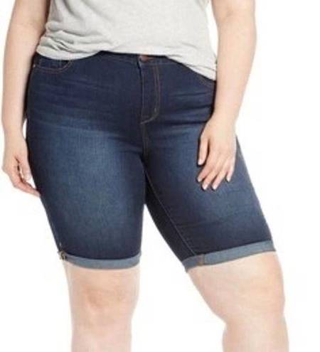 1822  Indigo Wash Denim Bermuda Shorts Size 10