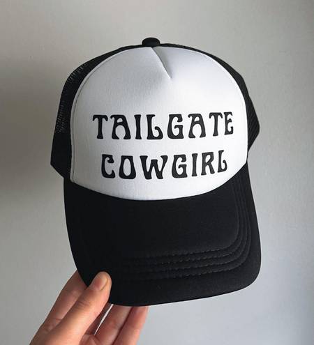 Cowgirl Trucker Hat Black