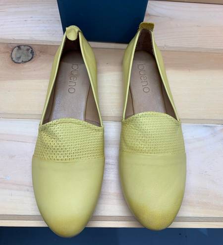 Bueno NIB  YELLOW KATY LEATHER FLATS SZ 39 (9)