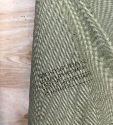 DKNY  Jeans Military Green Button Front Shirt