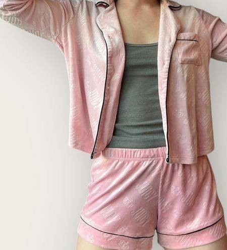 Juicy Couture  Velour Velvet Pink PJ Set Size M