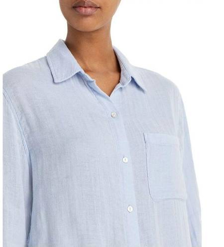 Rails  Ellis Gauze Button-Up Shirt Top X-Large blue Long Sleeve $169