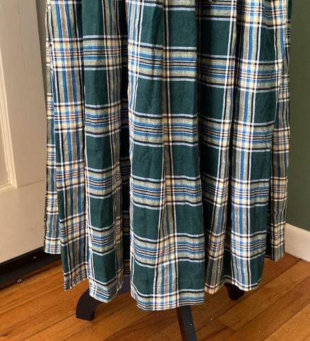 Just Me New plaid belted vintage long sleeves dress, size S