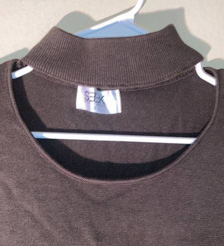 SEEK the Label Crop Top Size Small Charcoal Gray