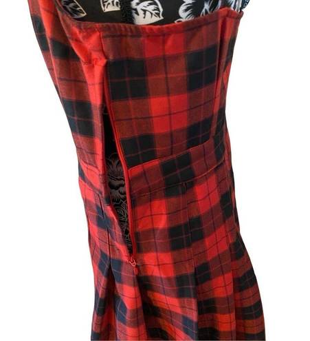 Divided  By H&M Pleated Plaid Dress Formal Career Workwear Summer