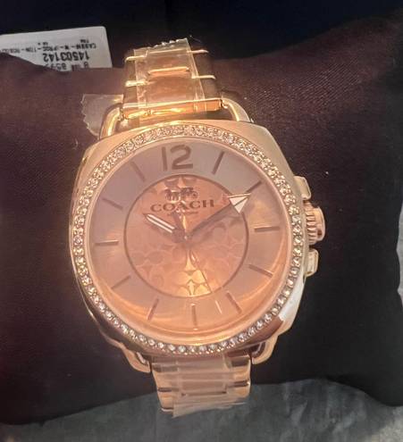 Coach watch rose gold