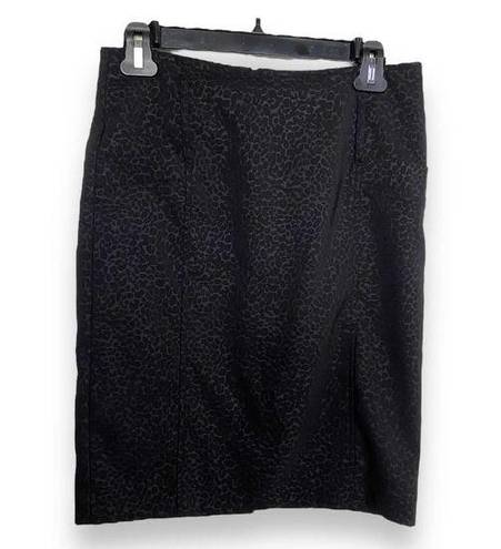 Tracy Evans  Limited Womens Skirt Size 5 Black Leopard Animal Print Pencil