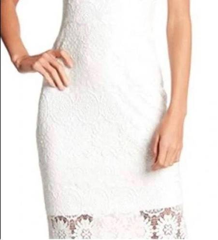 Betsey Johnson Betsy Johnson white lace midi dress size 6