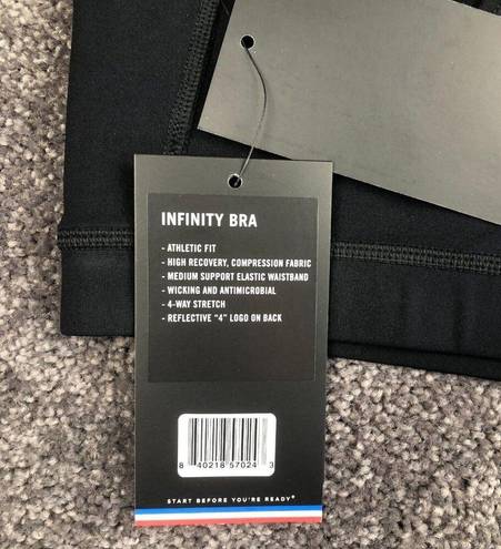 infinity FOURLAPS SPORTS BRA Size Medium Black  Bra Premium Athletic $68 MSRP