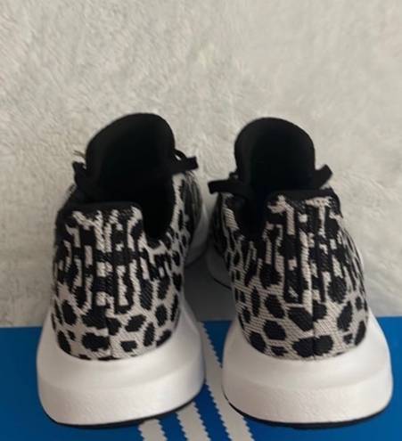 Adidas Swift Run Leopard-Print Shoe, Size: 7.5