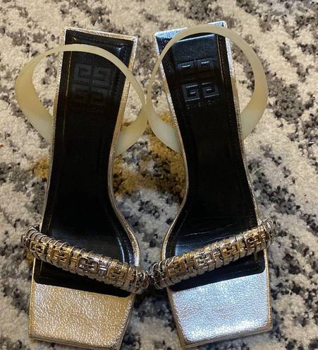 Givenchy  Women's G Woven Embellished Leather Sandals size 38.5