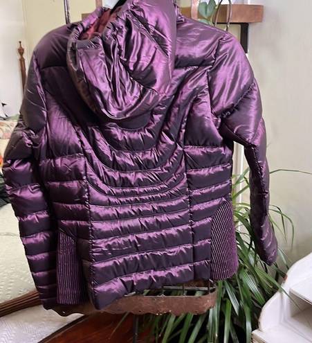 Bernardo 90% Goosedown Jacket Pockets Puffy Purple Size Small